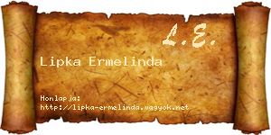 Lipka Ermelinda névjegykártya